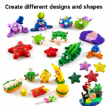 Kart Bazaar 24 Colors Air Dry Clay Modeling Kit for Kids & Adults – Soft Non-Toxic DIY Craft Clay Set with Sculpting Tools, Easy to Shape & No bake - Image 8