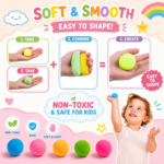 Kart Bazaar 24 Colors Air Dry Clay Modeling Kit for Kids & Adults – Soft Non-Toxic DIY Craft Clay Set with Sculpting Tools, Easy to Shape & No bake - Image 4