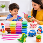 Kart Bazaar 24 Colors Air Dry Clay Modeling Kit for Kids & Adults – Soft Non-Toxic DIY Craft Clay Set with Sculpting Tools, Easy to Shape & No bake - Image 6