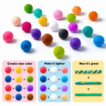 Kart Bazaar 24 Colors Air Dry Clay Modeling Kit for Kids & Adults – Soft Non-Toxic DIY Craft Clay Set with Sculpting Tools, Easy to Shape & No bake - Image 7