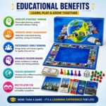 International Business Board Game | Global Property Trading Game for Family | Buy Sell & Trade Famous World Cities | Educational Board Game for Kids & Adults | 2-6 Players | Ages 5+ - Image 4