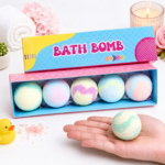 Bath Bombs Gift Set of 5 | Natural Fizzy Bath Bombs with Rich Lather | Moisturizing & Relaxing Spa Bath Bombs for Women Men & Kids |