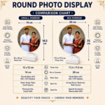 Custom LED Magic Mirror Photo Frame with Warm Light | Personalized Round Photo Display Lamp | USB Powered Mirror Lamp | Unique Gift for Couples, Anniversary, Birthday & Home Décor - Image 4