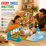 Kick & Play Musical Baby Gym Activity Play Mat with Piano Keyboard, Hanging Toys, Mirror & Soft Play Mat | Sensory Development Gym for Newborn Babies (0-24 Months) - Image 6