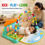 Kick & Play Musical Baby Gym Activity Play Mat with Piano Keyboard, Hanging Toys, Mirror & Soft Play Mat | Sensory Development Gym for Newborn Babies (0-24 Months) - Image 3