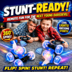 Remote Control 360° Stunt Car for Kids | RC Flip & Spin Car with LED Lights, Music & Demo Mode | Double-Sided Rotating Toy Car for Boys & Girls - Image 7