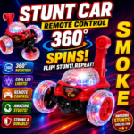 Remote Control 360° Stunt Car for Kids | RC Flip & Spin Car with LED Lights, Music & Demo Mode | Double-Sided Rotating Toy Car for Boys & Girls - Image 3