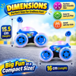 Remote Control 360° Stunt Car for Kids | RC Flip & Spin Car with LED Lights, Music & Demo Mode | Double-Sided Rotating Toy Car for Boys & Girls - Image 5