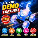 Remote Control 360° Stunt Car for Kids | RC Flip & Spin Car with LED Lights, Music & Demo Mode | Double-Sided Rotating Toy Car for Boys & Girls - Image 4