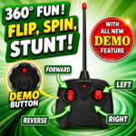 Remote Control 360° Stunt Car for Kids | RC Flip & Spin Car with LED Lights, Music & Demo Mode | Double-Sided Rotating Toy Car for Boys & Girls - Image 2
