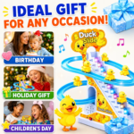 Automatic Stair Climbing Duck Slide Toy with Music & LED Lights | Electric Duck Climbing Track Toy | Educational Toy for Toddlers - Image 7