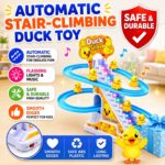 Automatic Stair Climbing Duck Slide Toy with Music & LED Lights | Electric Duck Climbing Track Toy | Educational Toy for Toddlers - Image 3
