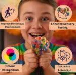 Set of 2 Mesh Stress Relief Balls for Kids & Adults | Rainbow Squeeze Grape Balls | Sensory Fidget Toy | Anxiety & Stress Relief | Hand Therapy Exercise Ball - Image 7