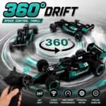 RC Formula Racing Car with Spray Mist & LED Lights | Rechargeable Remote Control Drift Car | 360° Drift High Speed Racing Toy - Image 4