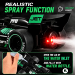 RC Formula Racing Car with Spray Mist & LED Lights | Rechargeable Remote Control Drift Car | 360° Drift High Speed Racing Toy - Image 2