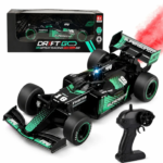 RC Formula Racing Car with Spray Mist & LED Lights | Rechargeable Remote Control Drift Car | 360° Drift High Speed Racing Toy