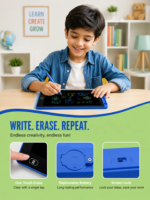 LCD Writing Tablet for Kids & Adults | Reusable Digital Writing Pad with Stylus, One-Touch Erase & Screen Lock | Paperless Drawing, Notes & Learning Board - Image 5