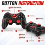 Wireless Bluetooth Game Controller for Android, PC, Consoles & Android TV | Rechargeable Wireless Gaming Gamepad with Phone Holder, Dual Joysticks & USB Charging - Image 2