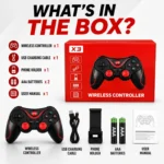 Wireless Bluetooth Game Controller for Android, PC, Consoles & Android TV | Rechargeable Wireless Gaming Gamepad with Phone Holder, Dual Joysticks & USB Charging - Image 5