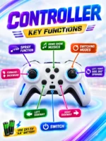 360° Gesture-Controlled Stunt RC Car | All-Terrain Remote Control Car with 360° Spinning, Sideways Driving, LED Lights, Music & Spray Effect | Rechargeable Toy Car for Kids - Image 3